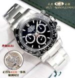Rolex Daytona Replica with Oyster Bracelet Dandong 4131 Movement OXJ29092 Black Dial Watch
